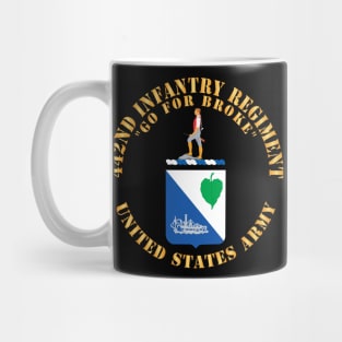 442nd Infantry Regiment - COA - Go for Broke X 300 Mug